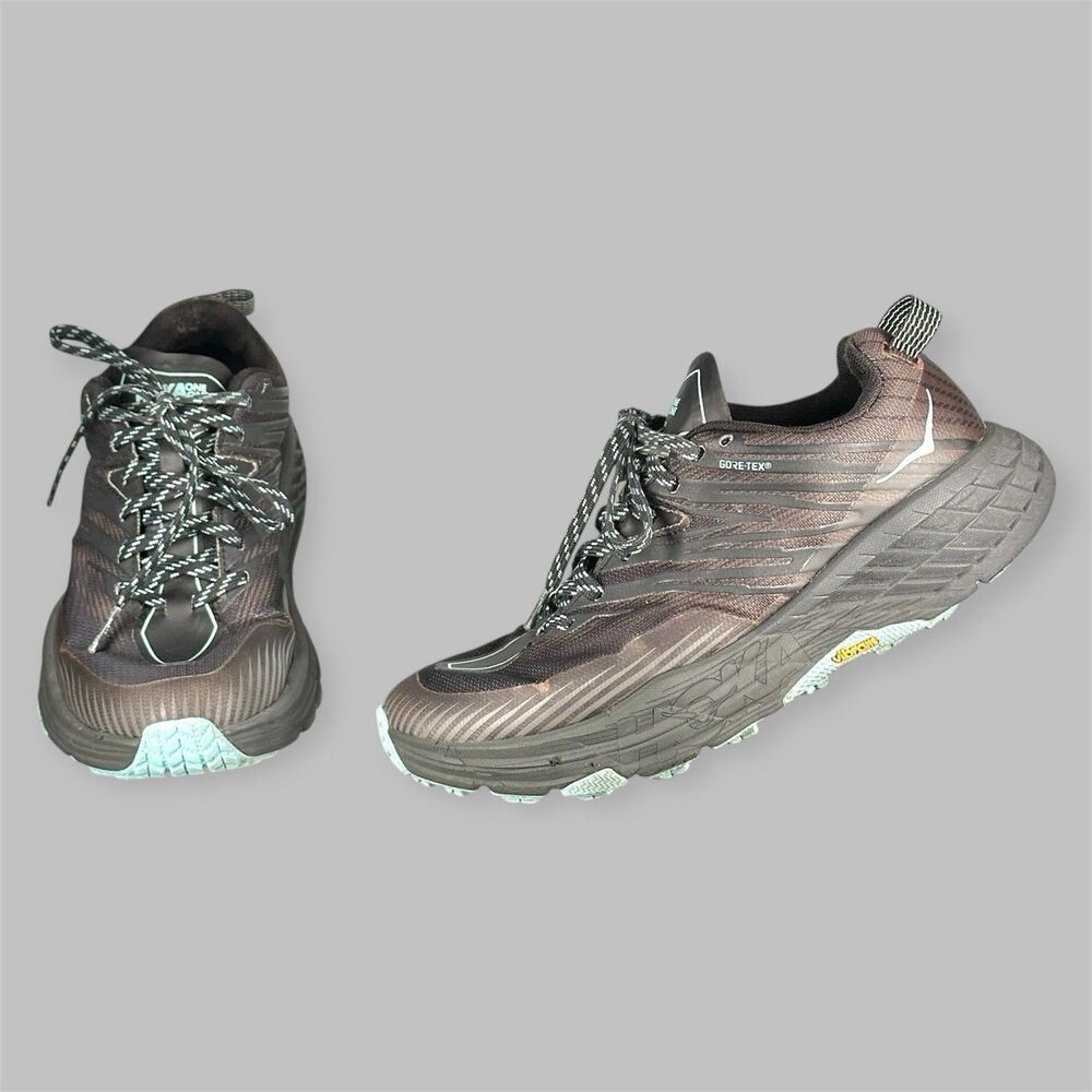 Hoka One One Women’s Size 7 Speedgoat 4 GTX Trail Running Shoes Black Goretex